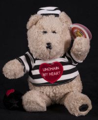 Starbucks Bearista 2003 24th Edition Prisoner Unchain My Heart Bear Plush